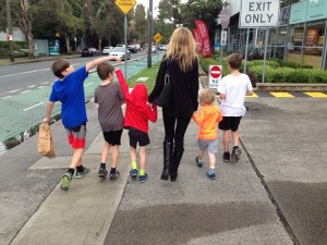 Nicole Melanson and 5 sons